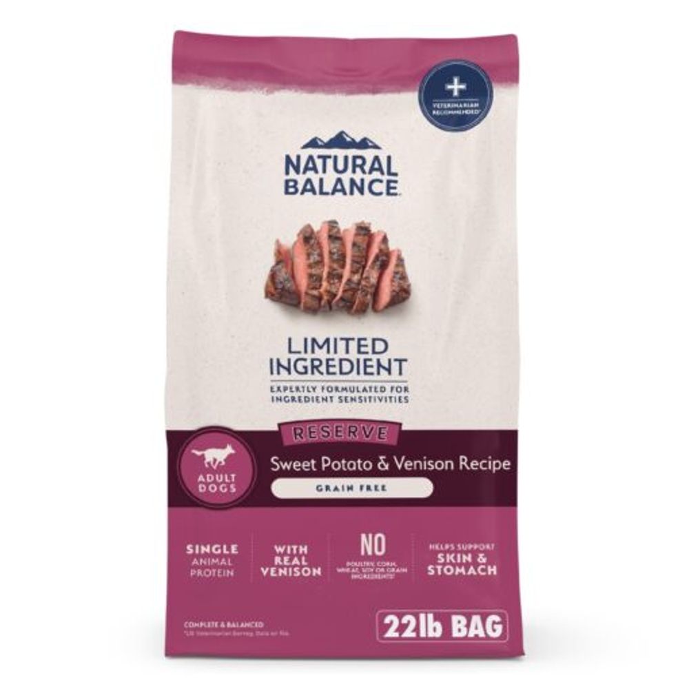 Natural Balance, Reserve Grain Free Sweet Potato & Venison Recipe  