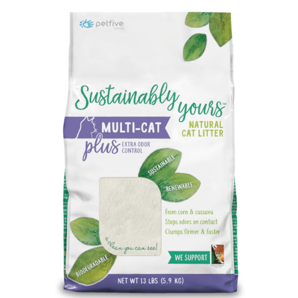 Sustainably Yours Natural Cat Litter Multi-Cat Plus 