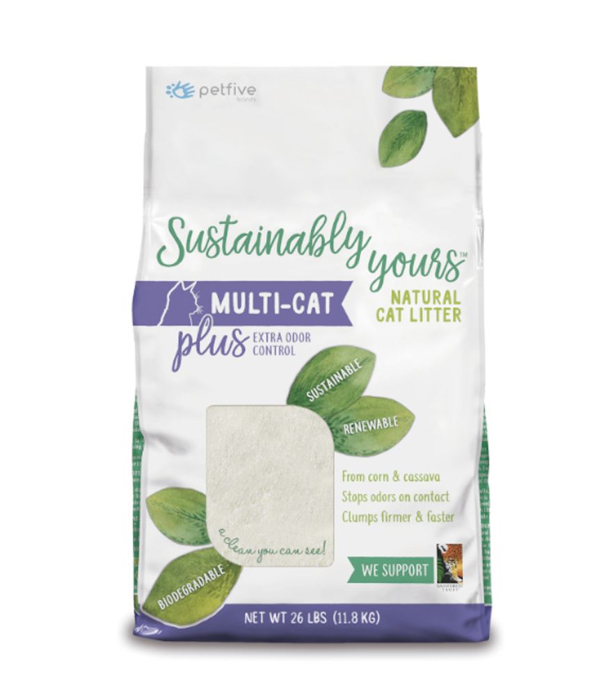 Sustainably Yours Natural Cat Litter Multi-Cat Plus