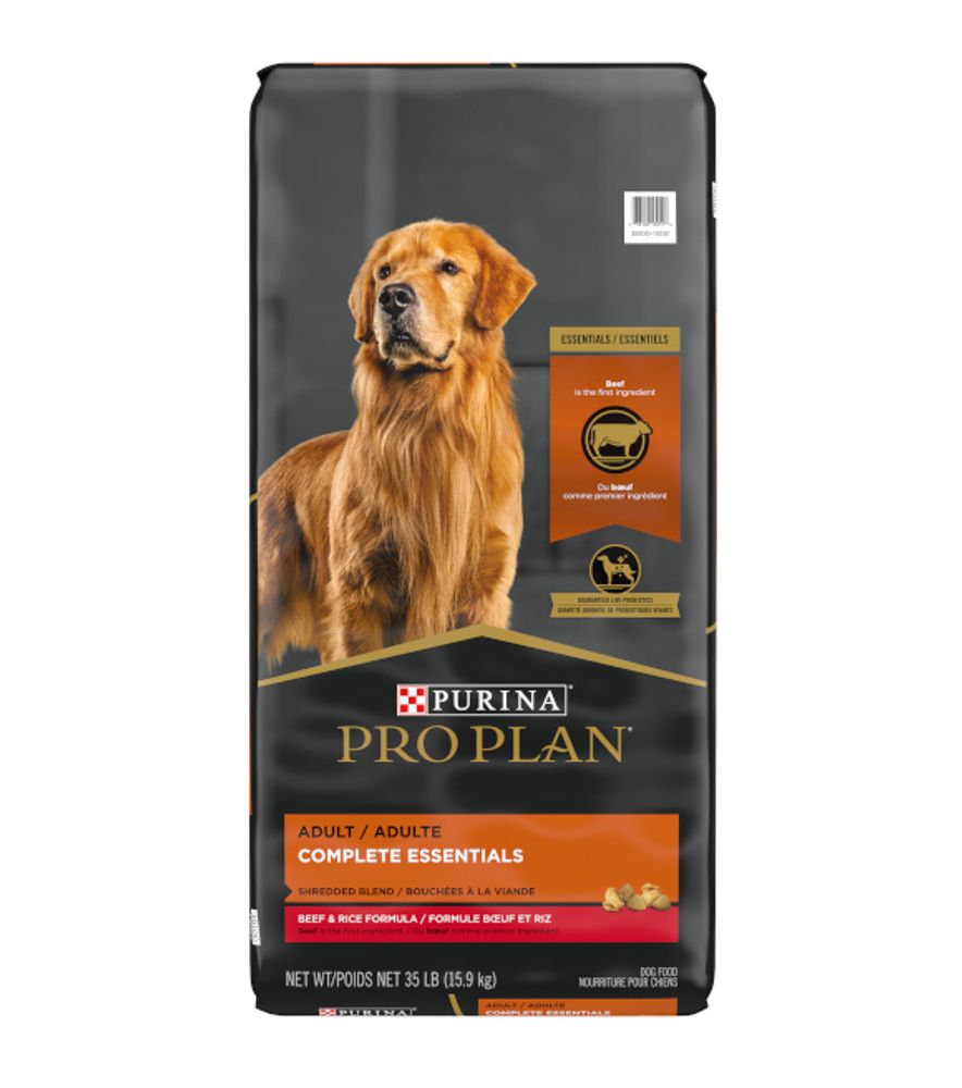 Purina Pro Plan With Probiotics Dry Dog Food, SAVOR Shredded Blend Beef & Rice Formula - 35 lb. Bag