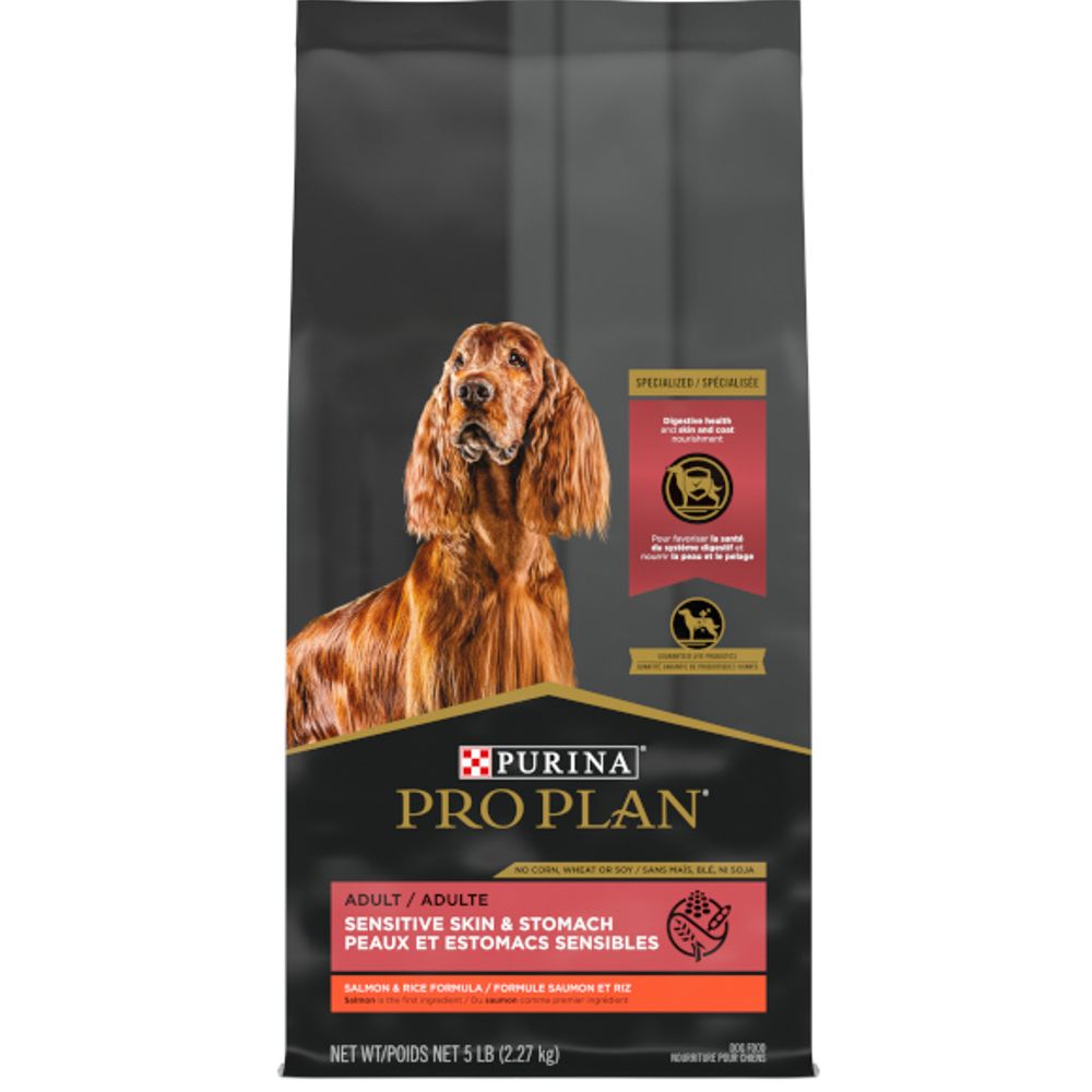 Purina Pro Plan, High Protein Sensitive Skin & Stomach Dry Dog Food, Salmon & Rice Formula
