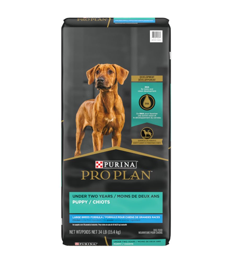 Purina Pro Plan, FOCUS Large Breed Chicken & Rice Formula Dry Puppy Food, 34 lb