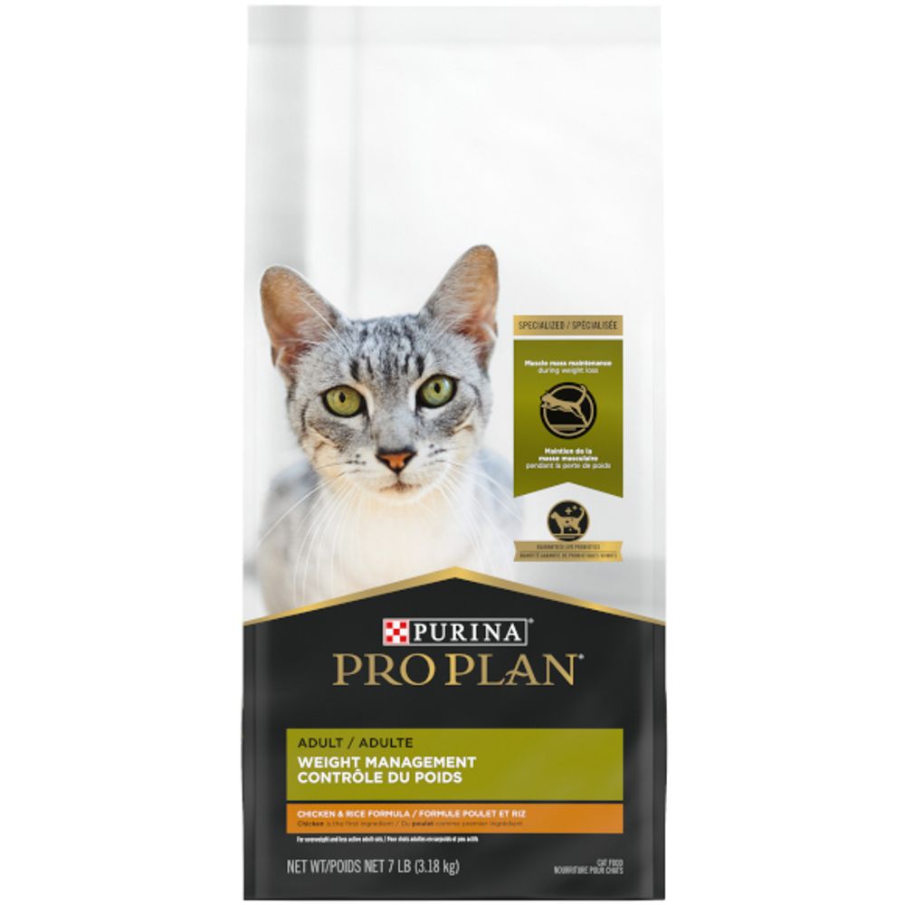 Purina Pro Plan Weight Control, High Protein Dry Cat Food, Weight Management Chicken & Rice Formula
