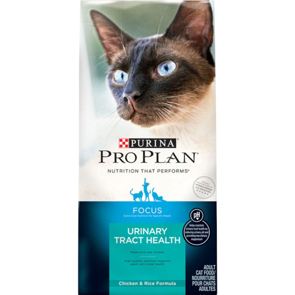 Purina Pro Plan Urinary Tract Health Dry Cat Food, FOCUS Urinary Tract Health Chicken & Rice Formula