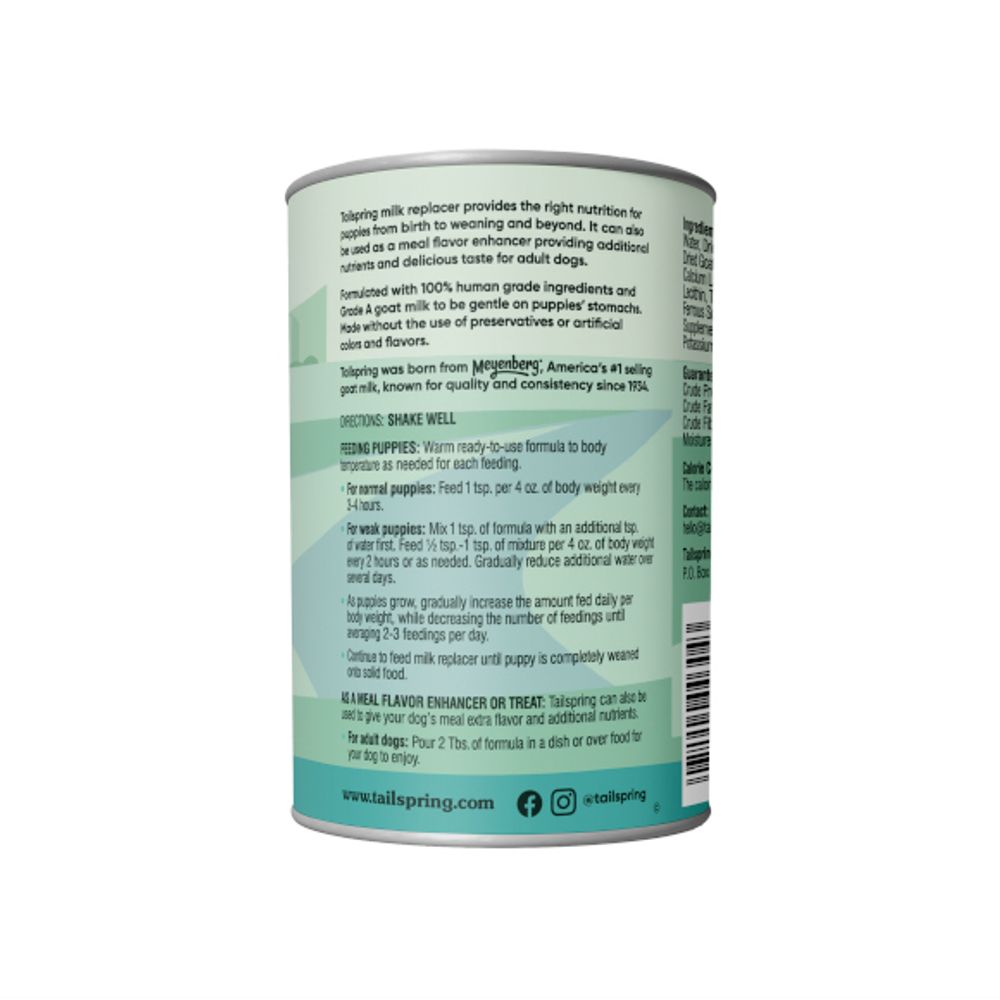 TailSpring, Canned Liquid Puppy Milk Replacer, 12 oz