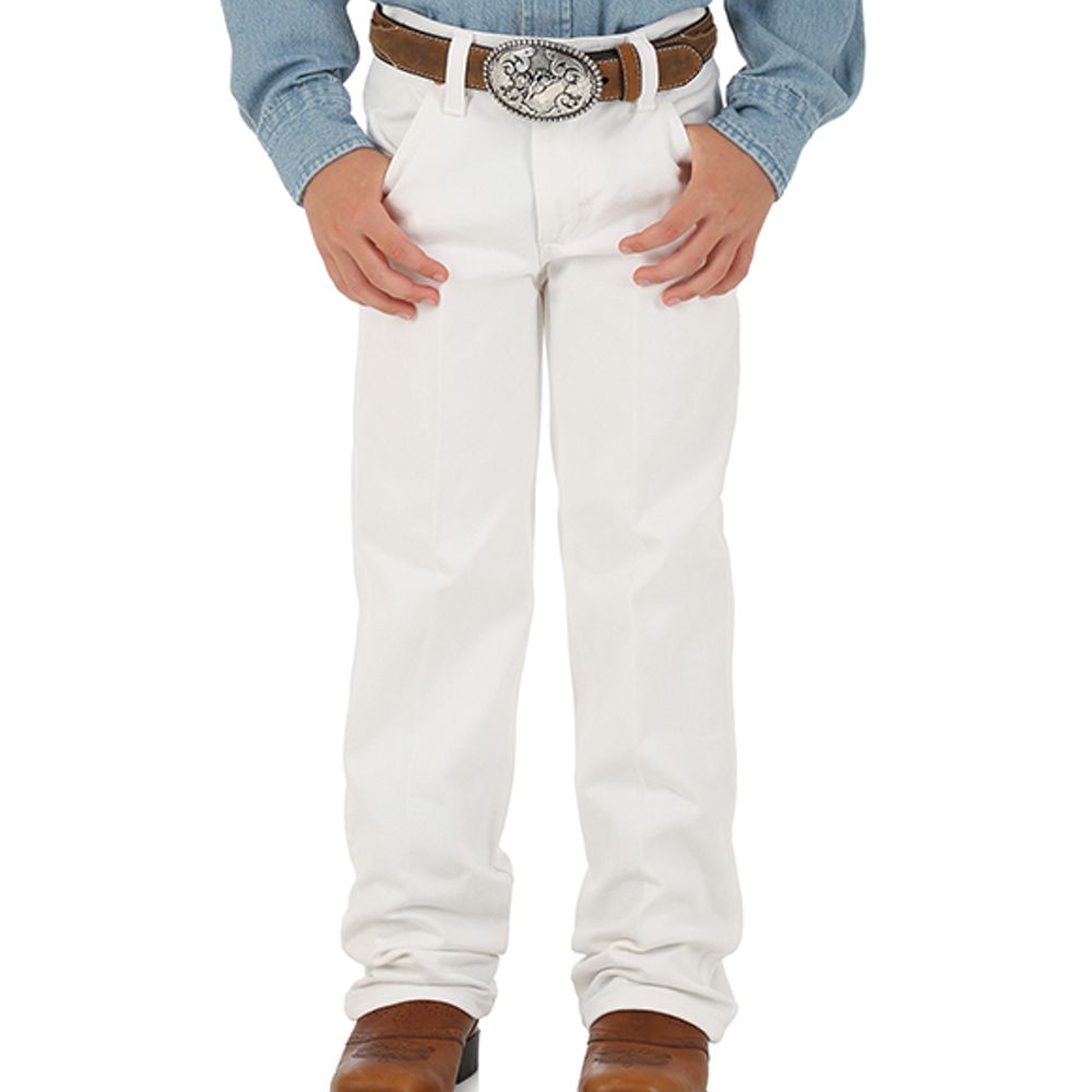Wrangler, Boys Cowboy Cut Original Fit White Jean, 13MWBWI