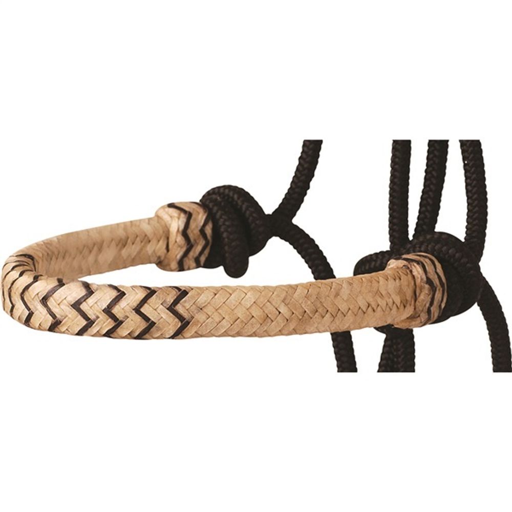 Martin Saddlery Nylon Braided Rawhide Rope Halter - Black