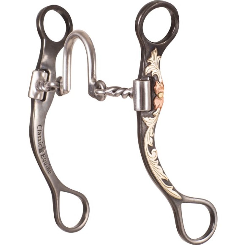Classic Equine, Ported Twisted Wire Straight Shank Bit 