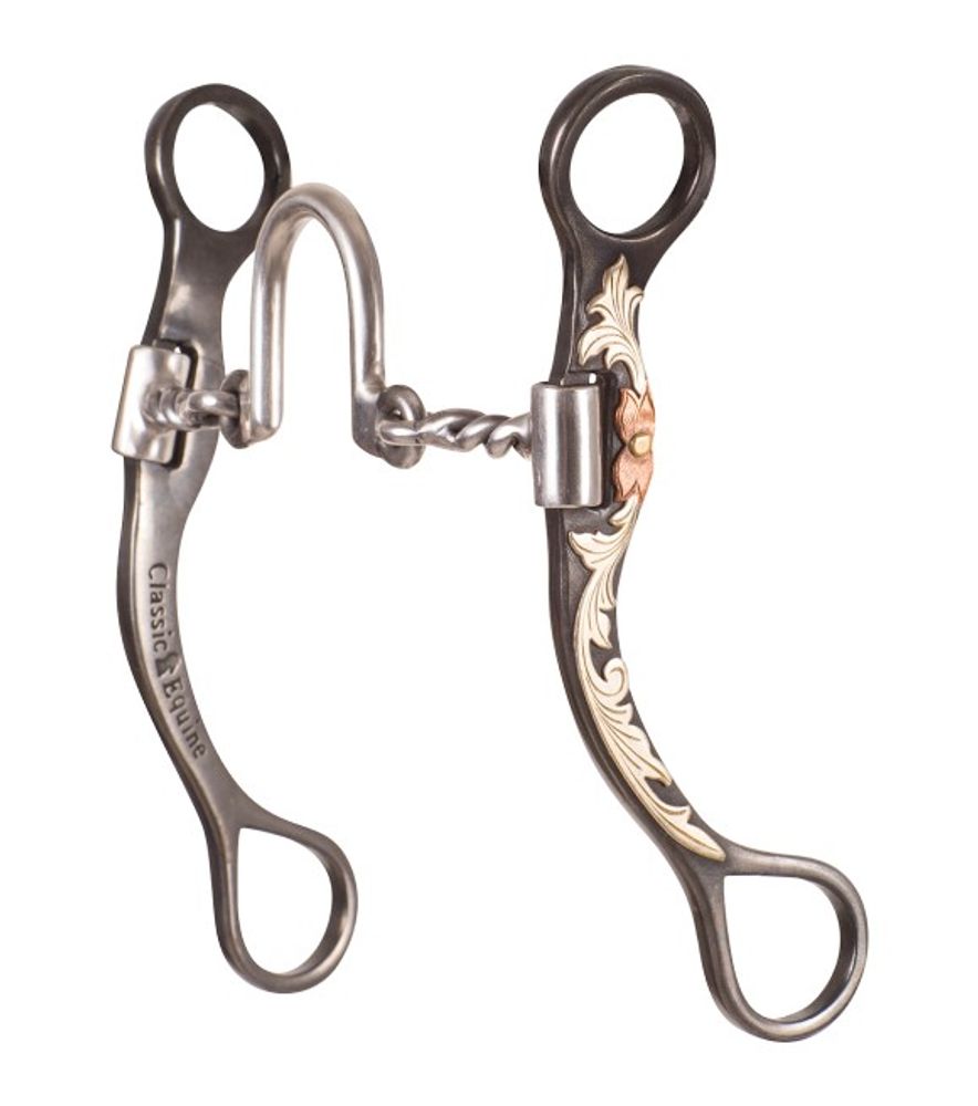 Classic Equine, Ported Twisted Wire Straight Shank Bit