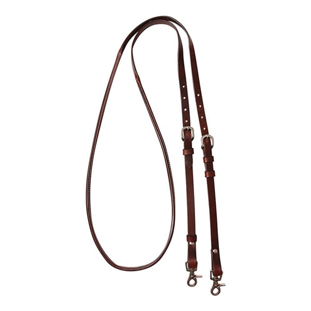 Cashel 8 ft Leather Adjustable Rein - Chocolate