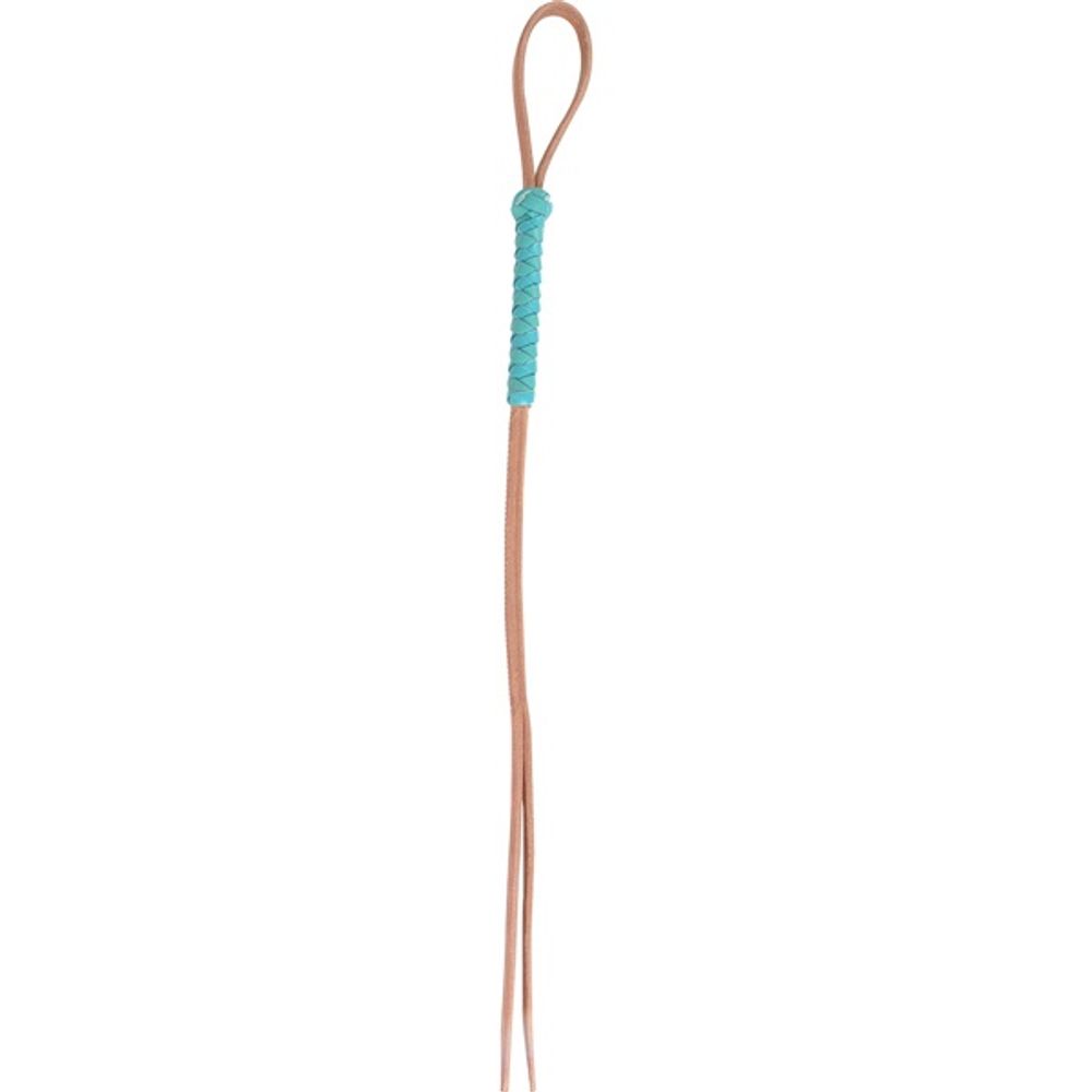 Martin Saddlery Leather Harness Hand Quirt - Turquoise