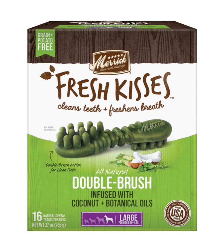 Merrick, Fresh Kisses Large Dental Treats, 16 pk