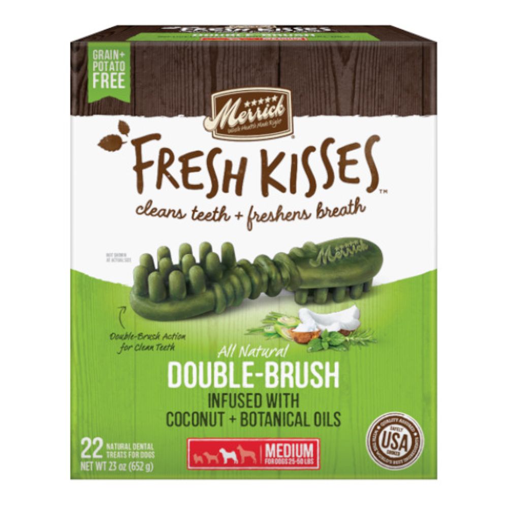 Merrick, Fresh Kisses Medium Dental Treats, 22 pk