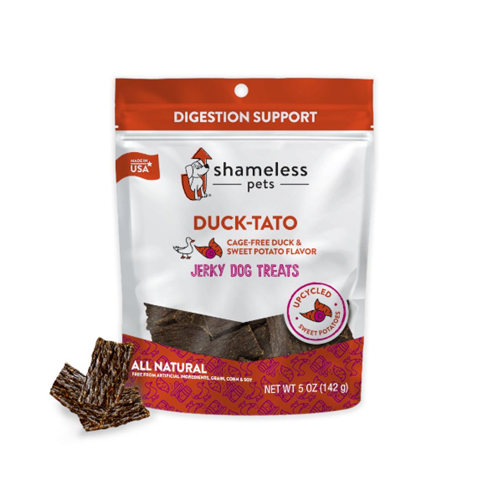 Shameless Pets, Duck-Tato Jerky Bites, 6 oz