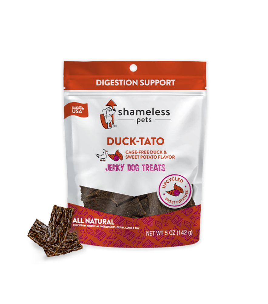 Shameless Pets, Duck-Tato Jerky Bites, 6 oz
