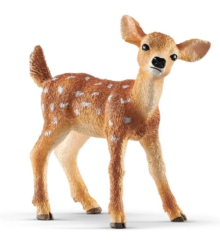 Schleich, White-Tailed Fawn Toy Figure, 14820