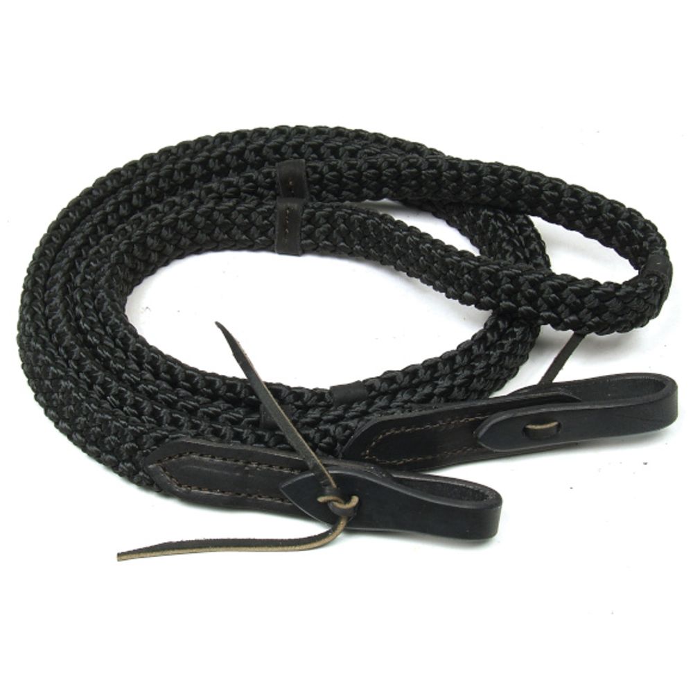 Professional's Choice, Black Quiet Control Single Rein with Hand Placement Markers