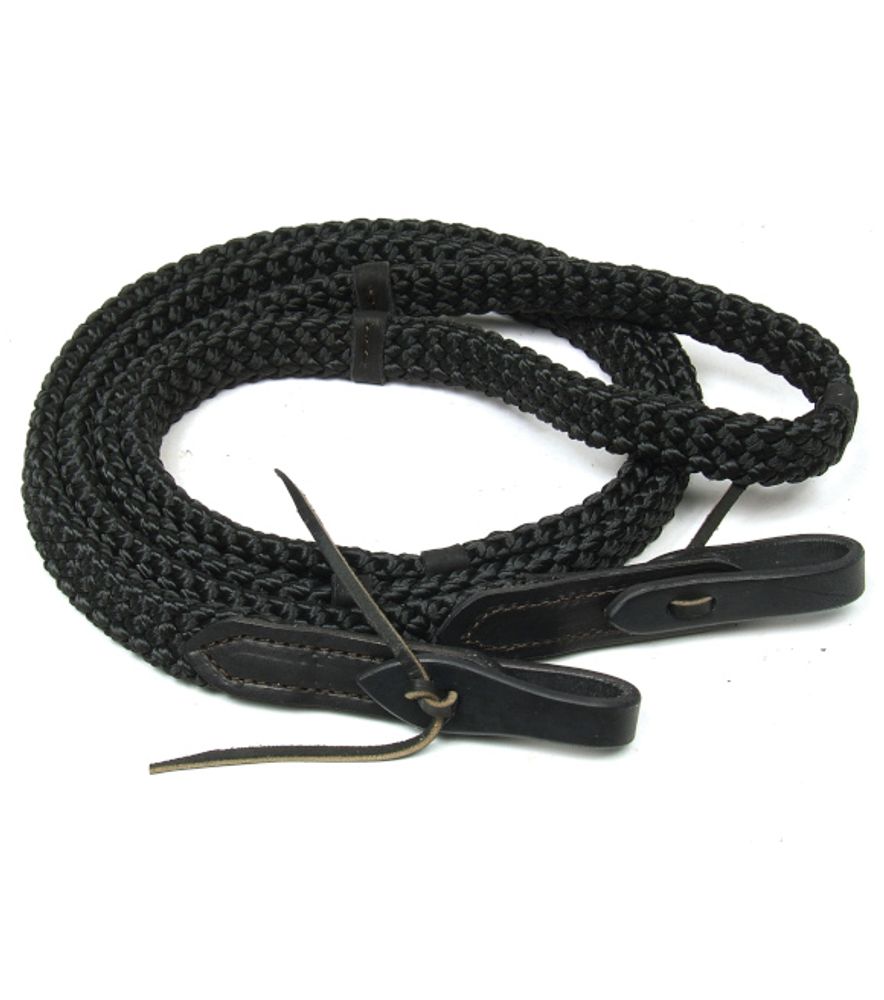 Professional's Choice, Black Quiet Control Single Rein with Hand Placement Markers