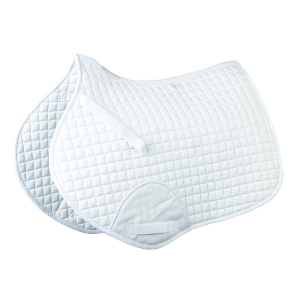 Roma Full Mini Quilt Saddle Pad - White