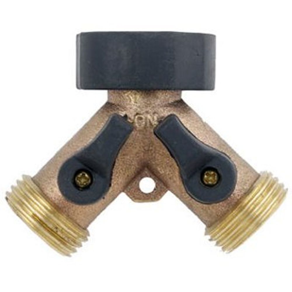 Green Thumb Brass Two-Way Connector