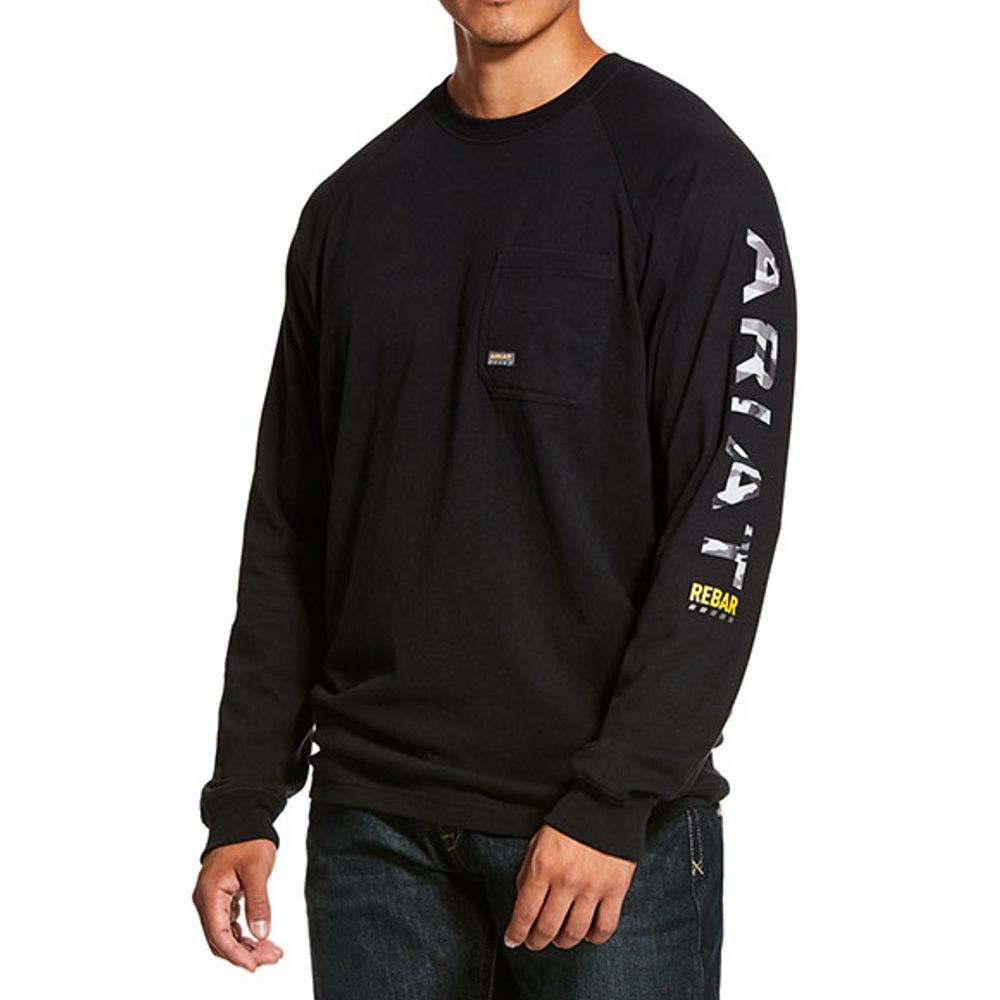 Ariat Men's Rebar Cotton Strong Long Sleeve Graphic T-Shirt, 10027903