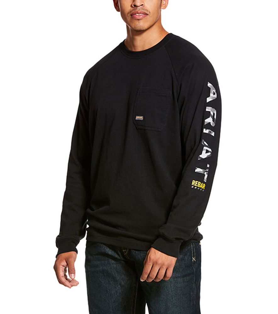 Ariat Men's Rebar Cotton Strong Long Sleeve Graphic T-Shirt, 10027903