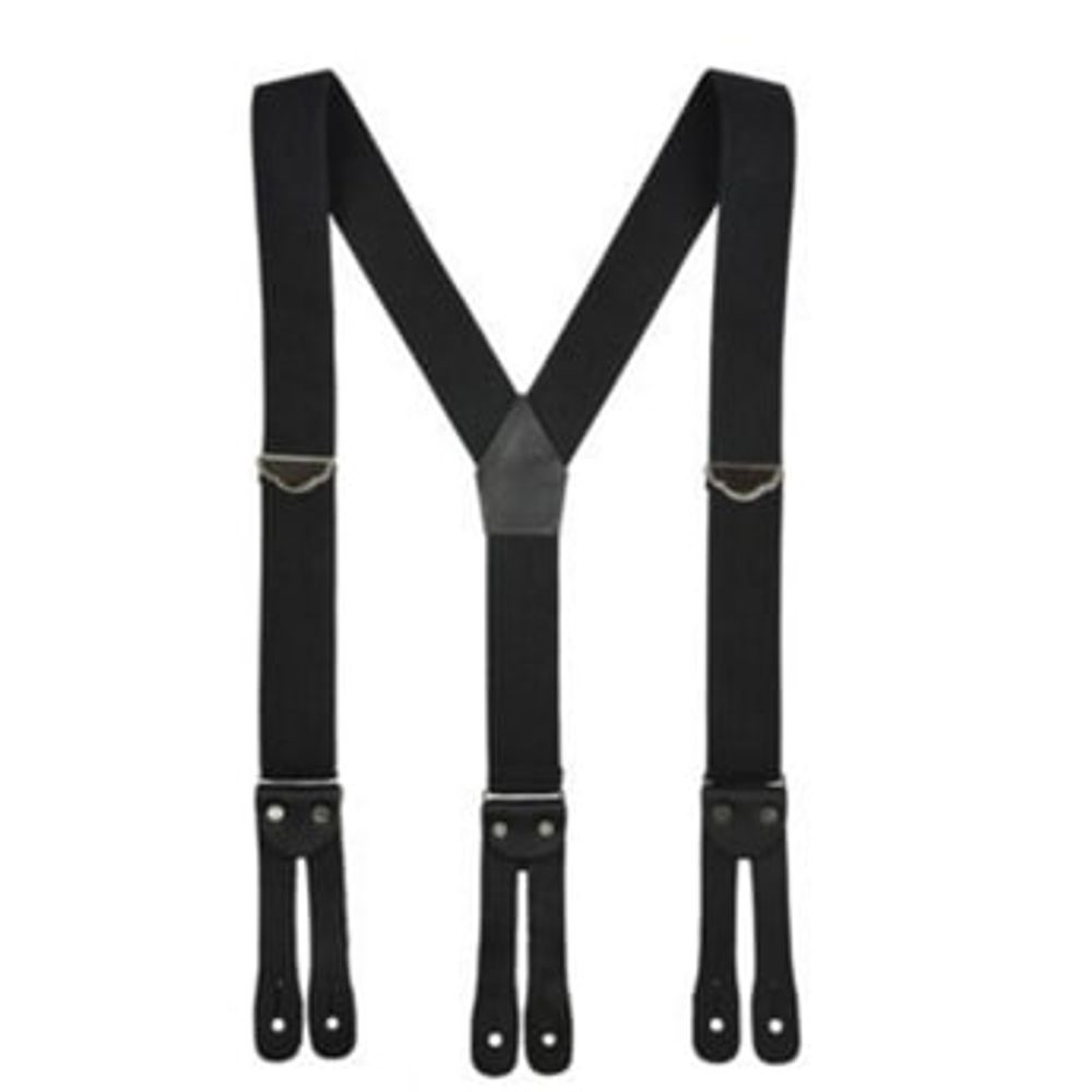 Welch, Men's 1-1/2" Suspenders with Flat Leather Ends