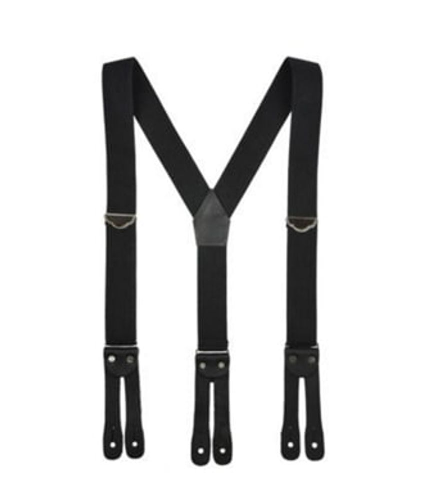 Welch, Men's 1-1/2" Suspenders with Flat Leather Ends