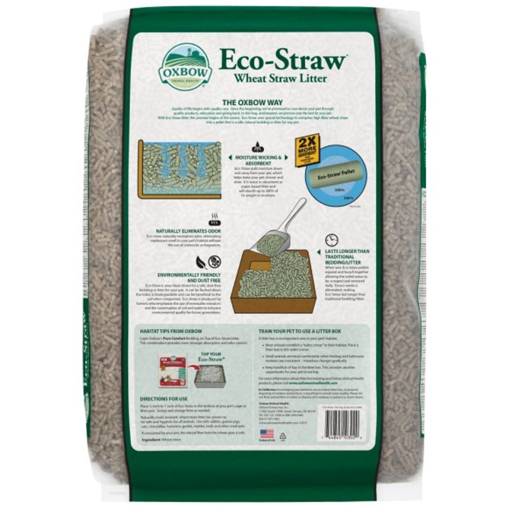 Oxbow, Eco-Straw Litter, 20 lb