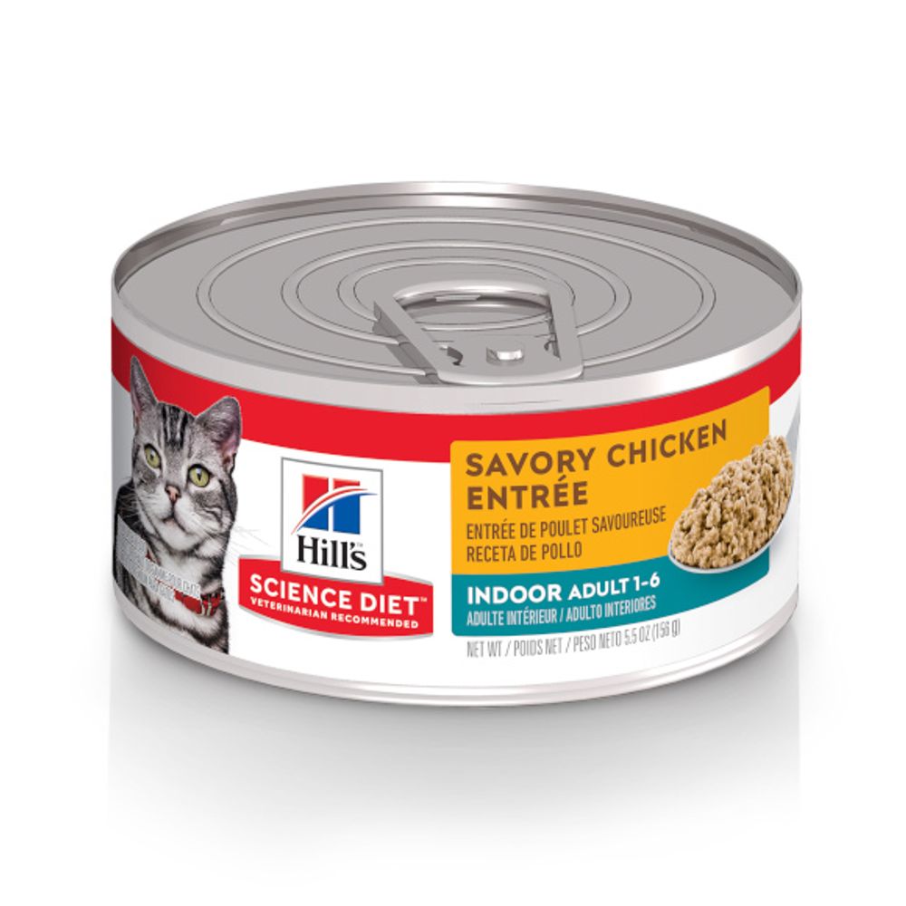 Science Diet, Adult Indoor Savory Chicken Entrée, 5.5 oz