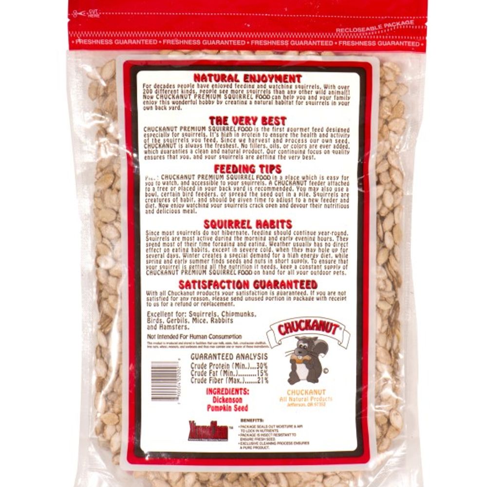 Chuckanut, Premium Pumpkin Seed Squirrel Food 