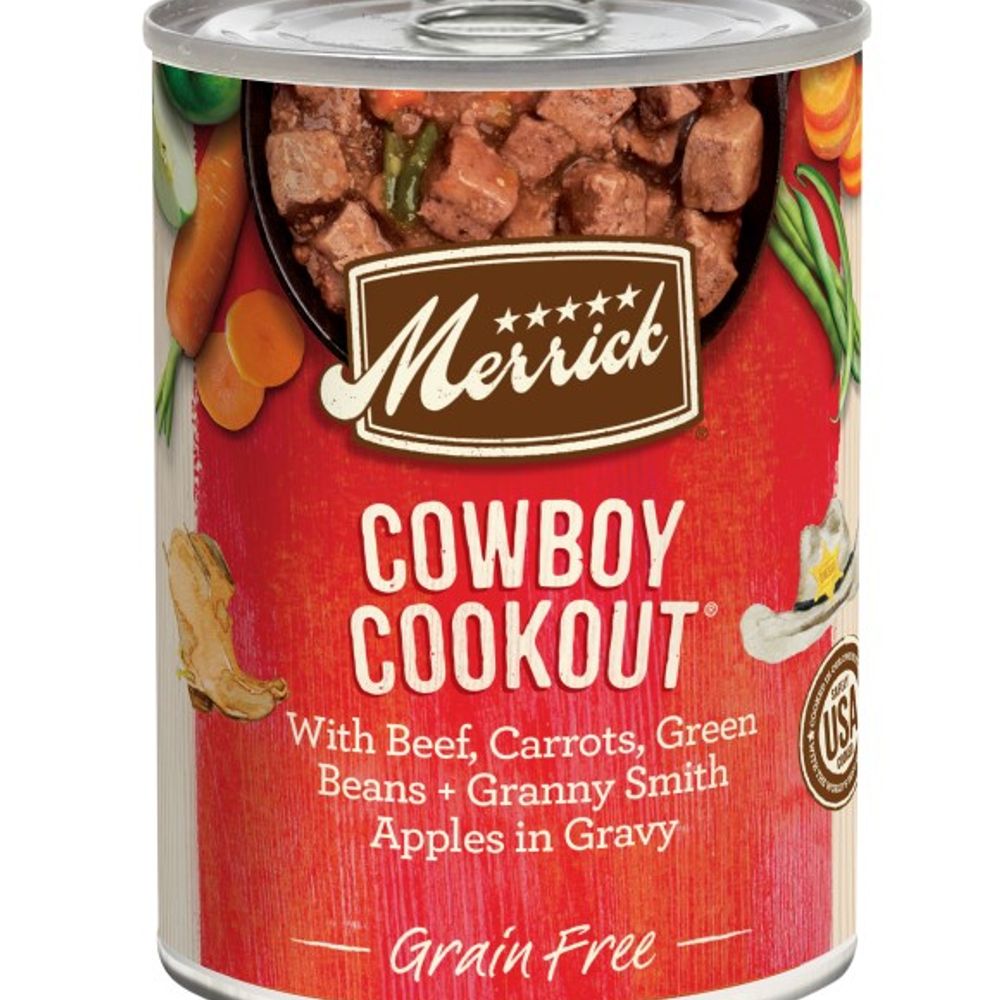 Merrick, Cowboy Cookout Recipe Dog Food, 12.7 oz