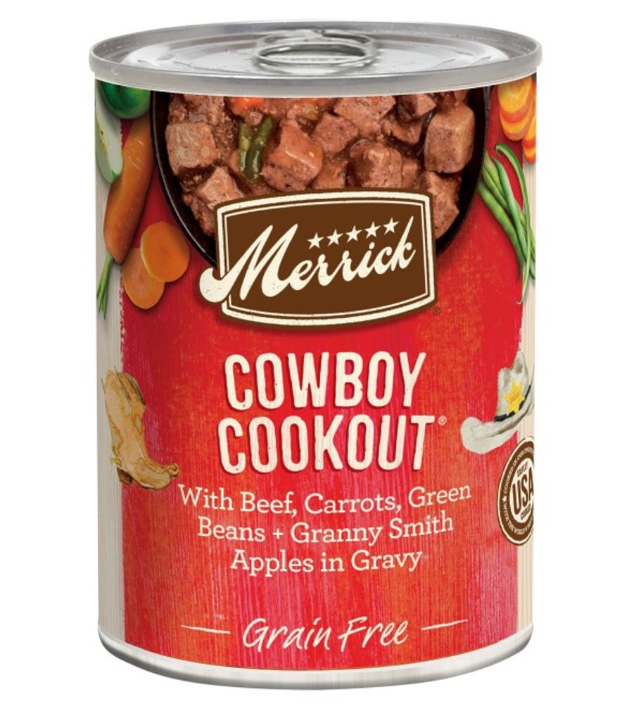 Merrick, Cowboy Cookout Recipe Dog Food, 12.7 oz