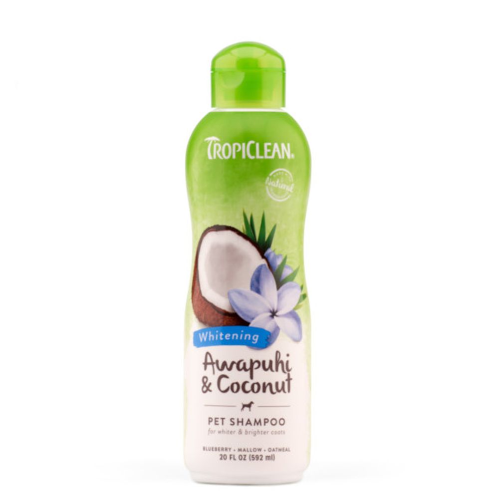 TropiClean, Awapuhi & Coconut Whitening Pet Shampoo, 20 oz