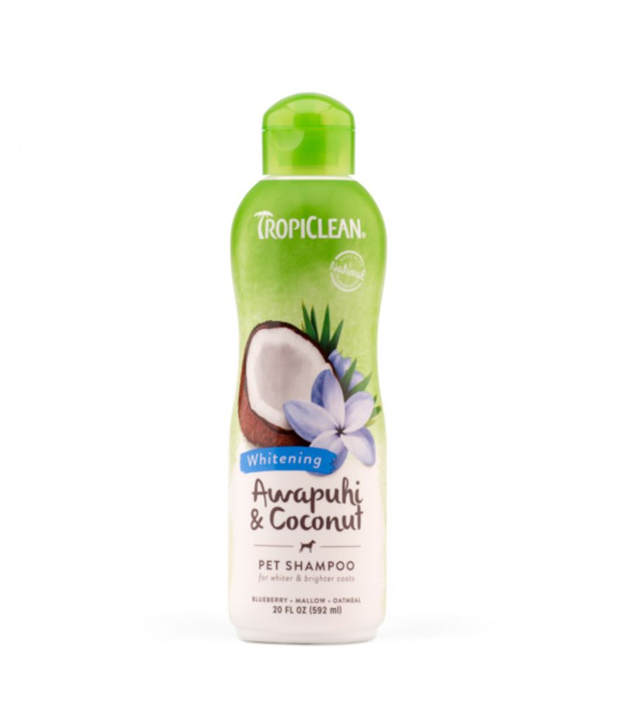 TropiClean, Awapuhi & Coconut Whitening Pet Shampoo, 20 oz