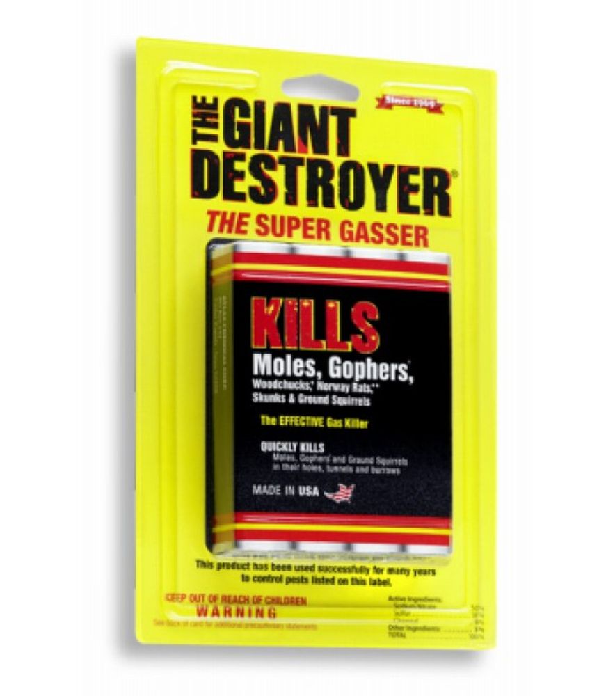Giant Destroyer, Rodent Gasser, 4 pk