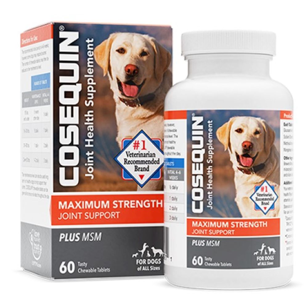 Cosequin DS, Maximum Strength Plus MSM Chewable Tablets, 60 ct