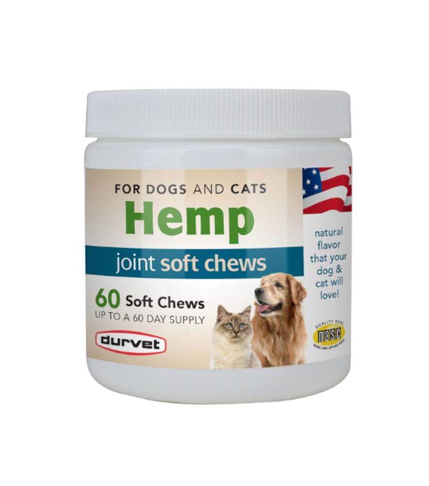 Durvet, Hemp Joint Soft Chews, 60 ct