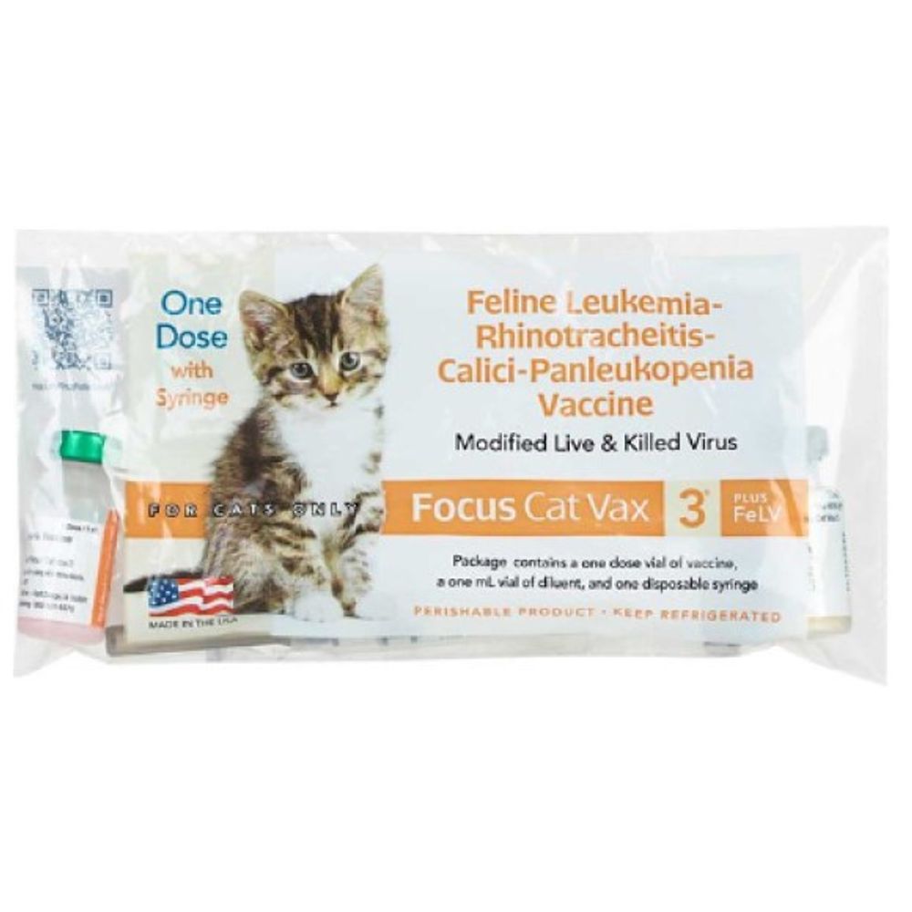 Durvet, Focus Cat Vax 3 Plus FeLV Vaccine