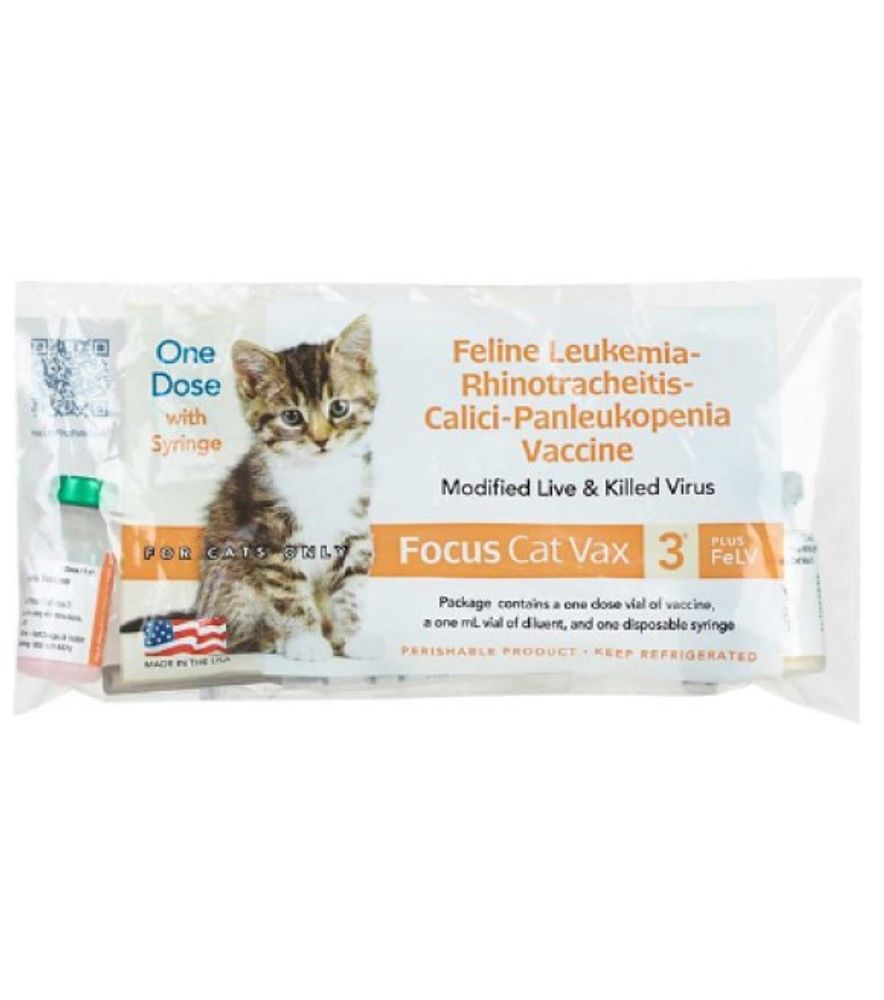 Durvet, Focus Cat Vax 3 Plus FeLV Vaccine