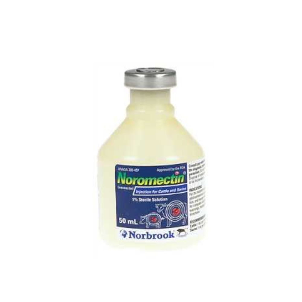 Durvet, Norbrook Noromectin Injection for Cattle & Swine, 50 mL