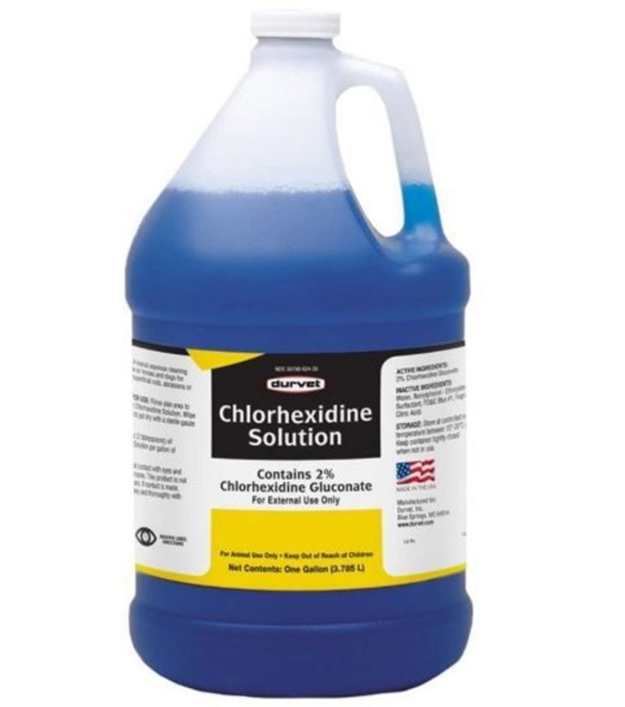 Durvet, Chlorhexidine Solution 2%, 1 gal
