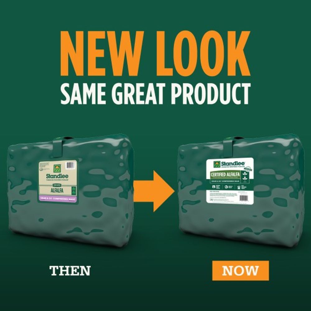 Standlee, Certified Alfalfa Grab & Go Compressed Bale, 50 lb