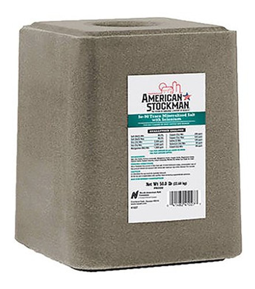 Trace Mineral Salt Block with Selenium 90, 50 lb