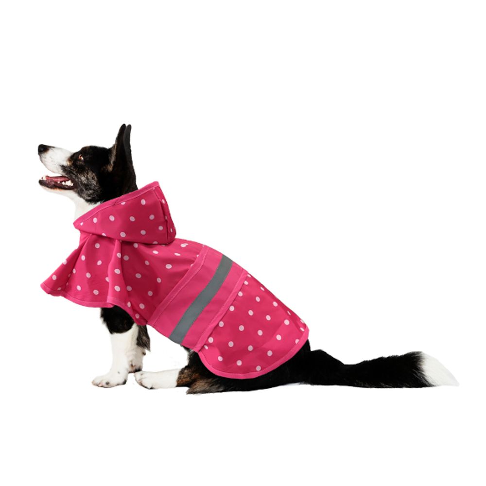 Fashion Pet, Polka Dot Dog Raincoat 