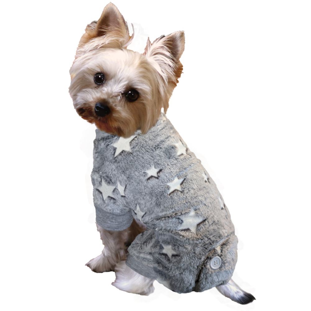 Fashion Pet, Gray Shiny Star PJ's