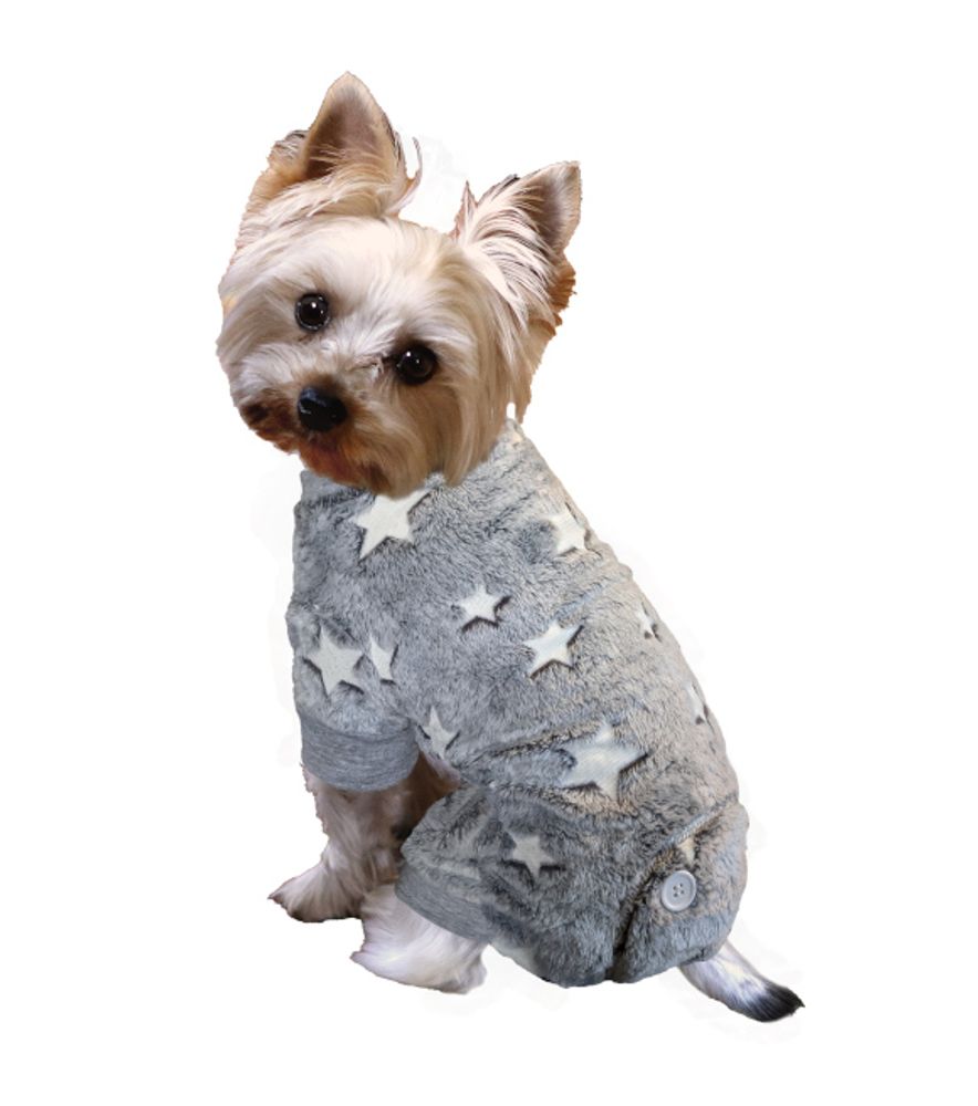 Fashion Pet, Gray Shiny Star PJ's