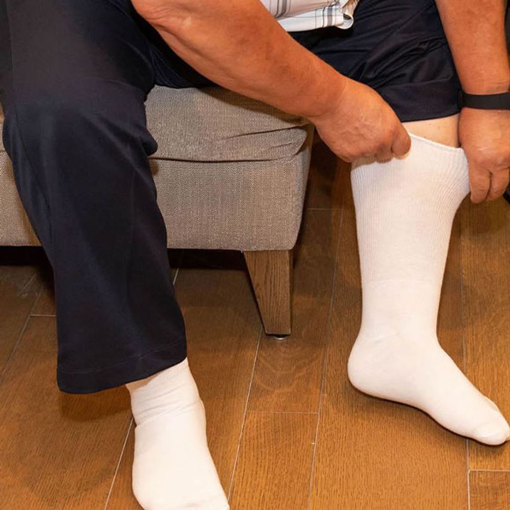 Extra Wide Athletic Crew Socks, 6000