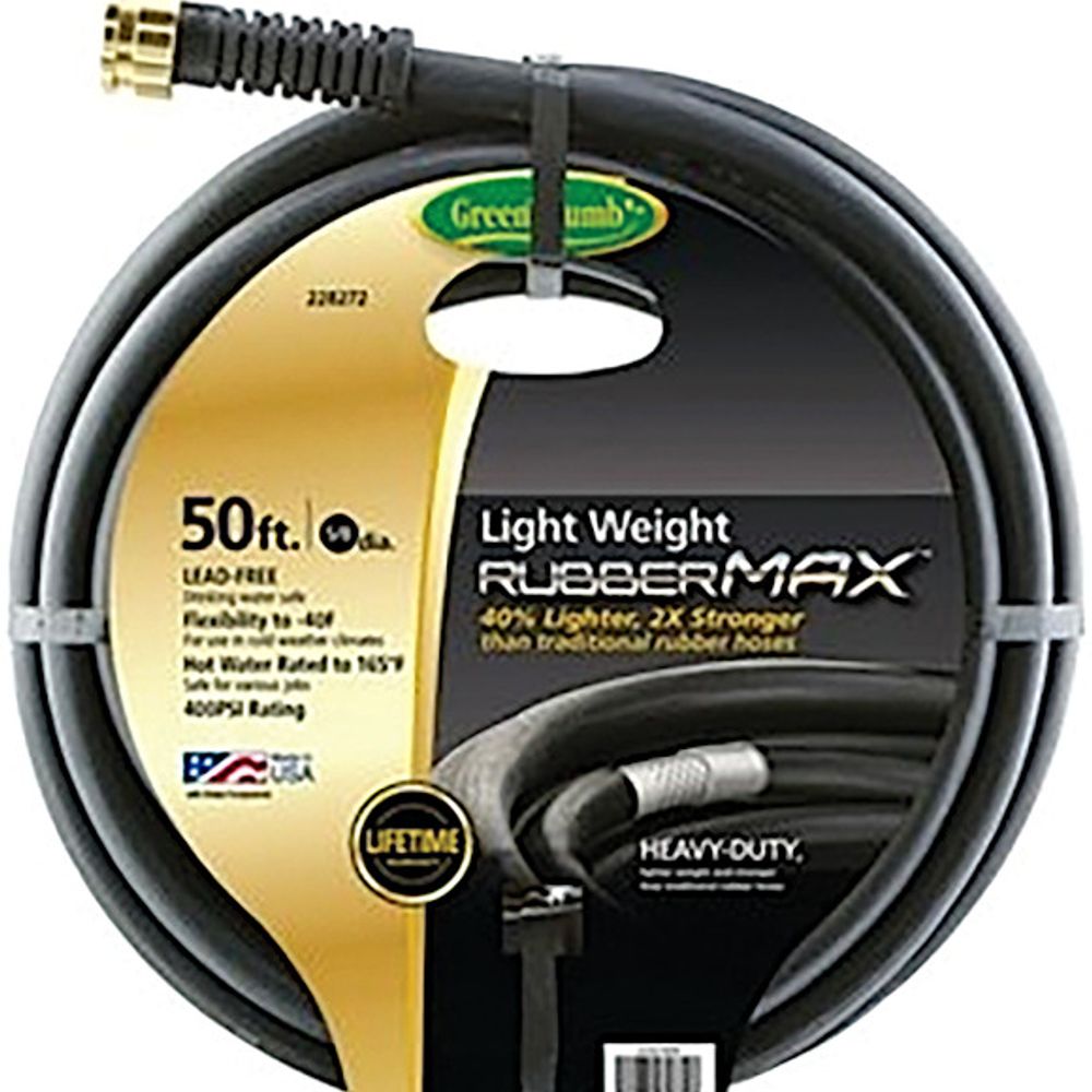 Green Thumb, Premium RubberMax Hose, 5/8" x 50'