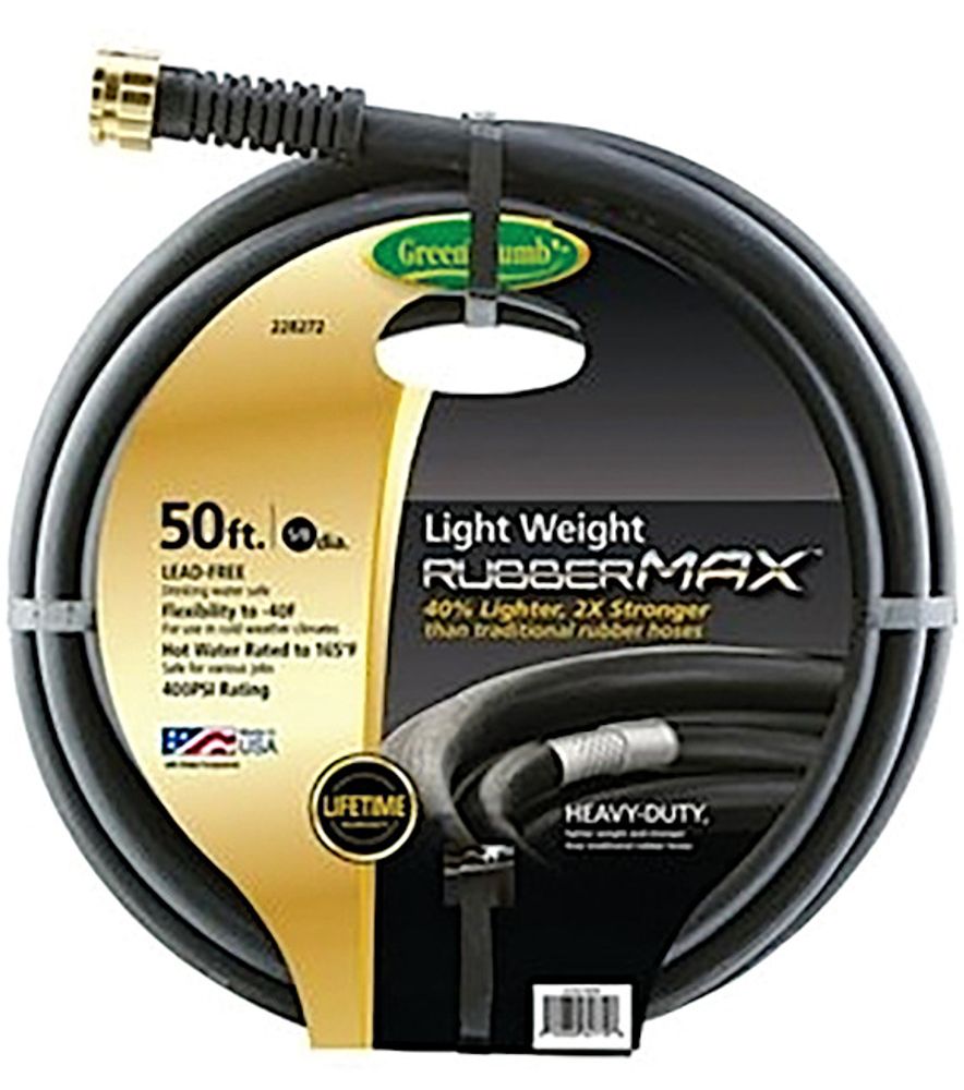 Green Thumb, Premium RubberMax Hose, 5/8" x 50'